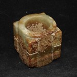 Antiker Hetian Jade Cong Vor 1800
